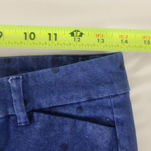 Old Navy Womens Jeans 2 Blue Low Rise Pixie Ankle Polka Dot Denim W28 x L25 - Picture 4 of 15